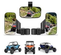 YAZVNTO UTV Rear View Mirror Center Side Mirror Kit for ODES Raider 1000 2017-2026 Adjustable Wide Angle Off Road Mirrors Roll Cage Clamp Accessories