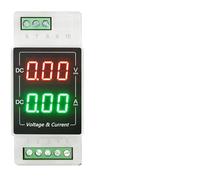 YB103VA DC Voltmeter Ammeter Din rail Digital Voltage Current Meter LED test Tool 12 Volt Amp Gauge Tester Dual Display(DC100A(75mV),DC0-1000V)