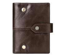 YBAAKZIIR Soft Leather Tri Fold Wallet, Men's Leather Wallet RFID Blocking Multicolor 3.7x1.2x5.1 Inches(Bruin)