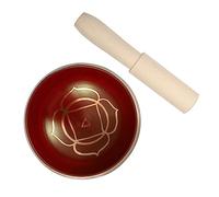 YBAAKZIIR Tibetan Singing Bowl Set singing bowl 1 Set Nepal Sound Bowl Tibetan Bowl Buddhist Singing Bowl Tibetan Healing Bowls Chakra Singing Bowls(Red)