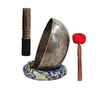 YBAAKZIIR Tibetan Singing Bowl Set singing bowl Handmade Full Moon Singing Bowl Set,Professional Nepalese Buddhist Chanting Bowl(21CM)