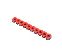 YBAAKZIIR Wire Numbering Marker, Cable Markers Colourful C-Type Marker Number Tag Label for 2-10mm Wire Marker Tag Label Network Cable(Red M 3)