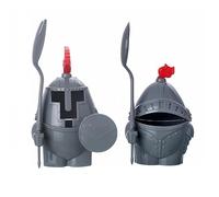 YBAIXER Creative Children's Egg Cup for Soft Boiled Eggs Mini Soldier Cute Egg Stand, Removable Egg Holder for Boiled Eggs(Size:A+B)