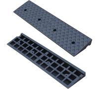 ybaymy 2" Rise Rubber Kerb Ramps, 100 x 25 x 5cm Heavy Duty Threshold Ramp, Wheelchair Ramp for Steps, Curb Ramps for Cars Vehicles Caravan Mobility Scooter Skateboard Motorcycle Disabled Chair & Dog