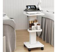 ybaymy Beauty Trolley on Wheels Salon Equipment Trolley Carts Beauty Rolling Cart Mobile Cart Rack Storage Tray for Hair Salons Spas Barber Shops