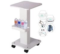 ybaymy Beauty Trolley Salon Rolling Trolley Frame Beauty Instrument Tray Rolling Trolley with Wheel Load 88 lbs Aluminium