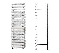 ybaymy Blueprint Storage Rack, Large Hanging Roll File Holder, Heavy Duty Wall Mount Blueprint Holder, Metal Roll Paper Organizer to Storage Poster Architectural Construction Plan, for Architects