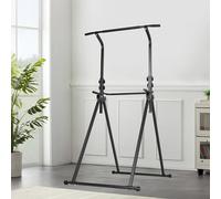 ybaymy Free Standing Pull Up Bar Foldable Pull Up Station Foldable Power Tower Dip Station Rack Training Equipment Gymnastics Pull Up Bar Adjustable Height for Home Gym Office