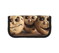 YBAZYBXY Chocolate Chip Print Canvas Fountain Pen Pouch Stylish Pen Case Organizer Bag Makeup Bags,for Everyday Travel