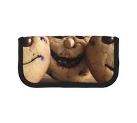 YBAZYBXY Chocolate Chip Print Canvas Fountain Pen Pouch Stylish Pen Case Organizer Bag Makeup Bags,for Everyday Travel