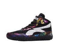 Ybberik Lightweight and Breathable Wrestling Shoes Boxing Shoes for Little Kid and Big Kid Black