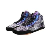 Ybberik Professional Wrestling Shoes, Breathable Boxing Shoes for Youth, Men and Women Grey