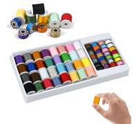YBCCBY 60 Color Sewing Thread Set, Spool Polyester Thread Kit DIY Embroidery Thread Assortment Polyester Sewing Threads Sewing Bobbins Travel Kit for Sewing Machine for Hand and Machine Sewing