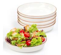 YBCCBY Ceramic Serving Piece Ceremic Dinner Plates, 8 inch Salad Plate Porcelain Round Salad Plates Ceramic Dinnerware Set Dessert Plate Microwave and Dishwasher Safe,for Cake, Salad, Sauce,Rice