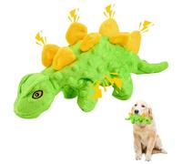 YBCCBY Squeaky Dog Toys, Plush Puppy Toy, Stuffed Dog Chew Toys with Crinkle Paper, Interactive Dragon Dog Chew Toys, Dog Teething Toys for Small Medium Dogs Playing and Training - Dog Birthday Gift