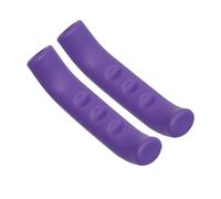 Ybcolmf Bike Brake Lever Sleeves with a Grippable Outer Layer, Purple | Flexible Silicone Construction, Open-Ended Sleeve Form, Grippable Finger Hold for Mountain Bikes and City Rides
