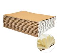YBCPACK 12 Pack A5 Dot Notebooks Kraft Brown Cover with Dot Grid Paper, Journal Dotted Notebook for Students, Travelers, Office - Memo Diary Subject Notebook - 60 Dotted Pages/30 Sheets