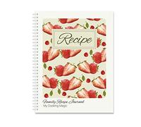 YBCPACK A4 Recipe Notebook To Write In Your Own Recipe, 8.5" x 11" Blank Recipe Book, Spiral Cookbook Recipe Journal Notebook Include 120 Recipes Page