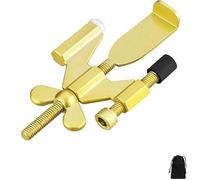 YBDADOEH Door Security Stopper - Portable Lock, Quick Setup, Adjustable Portable Door Stopper, Provide additional security for women traveling and staying at home,(Gold)
