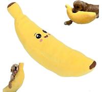 YBDADOEH The Mellow Dog Calming Banana Toy, Interactive Plush Chew Toys for Dogs, Machine Washable & Dryer Safe, Keep Dogs Interested Forever(L)