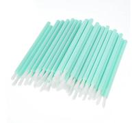YBEATY 100 PCS Disposable Makeup Lip BrushesBlack Lipstick Applicator Wands Own Cookie Paint Brushes Paint Mini Nail Polish Brush Tool for Coloring Packaging Bags Cupcakes Cookie (green)