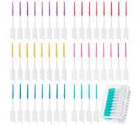 YBEATY 1200PCS Silica Gel Toothpick Interdental Brushes, Dual-Use Soft Disposable Gum Picks Dental Floss with Carry Case Portable Travel Teeth Cleaning Toothpick Tools for Adults Children Oral Care