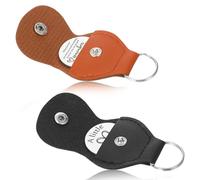 YBEATY 2 PCS A little Pocket Hug Token Long Distance Relationship Keepsake with Leather Keychain Stainless Steel Double Sided Coin Hug Token Thinking of You Tokens Keepsake for Men Women