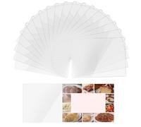 YBEATY 200 Count Recipe Card Protectors 4 × 6 Inch Index Card Sleeves Protect Clear Waterproof Covers Kitchen Recipes Cookbook Sheet Page Protectors