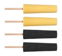 YBEATY 4 Pcs Ceramic Pottery Burr Tools Repair Sponge Stick High Absorbent Clay Making Throwing Accessories Two Colors Pottery Trimming Tools Supplies for Artist Sculpture Shaping Carving