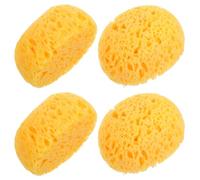 YBEATY 4 Pcs Knockdown Texture Sponges Wall Drywall Patch Repair Ceiling Drywall Wall Natural Sea Sponges for Home Decor DIY Painting Acrylic Watercolor Marbling Texturing Pottery Ceramics