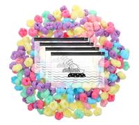 YBEATY 400 pcs Baby Hair Ties Soft Bloom Fluffy Toddler Hair Ties Elastic Thin Ponytail Bands Holder Accessories Colorful No Crease Damage Tiny Scrunchies for Little Girls Kids