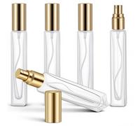 YBEATY 5 Pcs 10ML Mini Spray Bottles Empty Perfume Bottles Refillable Clear Glass Fragrance Atomizer Dispenser Travel Portable Sample Containers for Essential Oils Makeup
