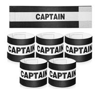 YBEATY 5 Pcs Captain Armbands Soccer Adjustable Sports Leader Wrist Arm Bands Breathable Elastic Classic Armband Accessories Football Rugby Basketball Team Training Soccer for Men Women Adults Youth