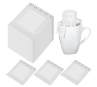 YBEATY 50 PCS Hanging Ear Drip Bags Portable Coffee Filter Paper Single Serve Disposable Drip Coffee Filter Paper Bag Perfect for Cups Utensils Travel Camping Home Office Outdoor On The Go