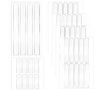 YBEATY 52 Pcs Clear Door Bumpers Silicone Cabinet Stoppers Protector Strips Silencing Pad Self-Adhesive Sound Dampening Furniture Pads Desk Protective Soft Quiet Cushioning for Furniture Kitchen