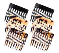 YBEATY 6 Pcs French Hair Side Combs Decorative Combs Strong Hold Clips for Small French Twist for Women Bun Chignon Up-Do Styling Girls Hair Accessories