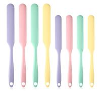 YBEATY 8PCS Jar Spatulas Silicone Heat Resistant Kitchen Spatulas with Long Handle Jam Spreader Cake Cream Butter Spatula Mixing Batter Scrape for Jars Baking Cake Icing Kitchen Stirring Must Have