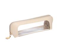 YBEATY Small Clear Makeup Bag Portable Transparent Waterproof Cosmetic Organizer Pouch with Zipper Makeup Brush Bag Mini Travel Toiletry Case for Women Home Travel Office Cosmetic Storage