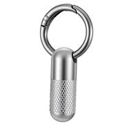 YBEATY Small Pill Case Keychain Micro Keychain Pill Holder Mini Waterproof Metal Emergency Medicine Organizer Container Portable Carabiner Clip Medicine Bottle for Outdoor Camping Travel Purse Pocket
