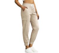 YBEBEWE Womens Hiking Pants UPF50+ Quick Dry Hiking Trousers Solid Color Mountain Climbing Pants with Pockets Casual Lightweight Jogger Bottoms for Summer Outdoor Sports Travel Khaki