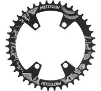 YBEKI 96 BCD Chainring CNC 7075-T6 Aluminum 30T-42T Narrow Wide Chainwheel | Mountain Bike Chainring for 8/9/10/11/12 Speed MTB/BMX | Anti-Drop Design & Ultra-Light (Black, 42T)