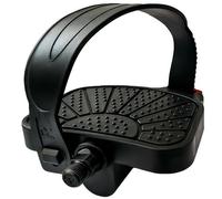 YBEKI Indoor Cycling Bike Pedals - 9/16” & 1/2” Spindle with Adjustable Toe Straps | Compatible with Peloton, Schwinn IC4, Spin Bikes | Anti-Slip, 500 lb / 227 kg Capacity (9/16"（14.3mm) Spindles)