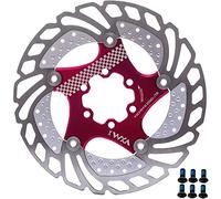 YBEKI Premium Floating Disc Brake Rotor (140/160/180/203mm) - 7075-T6 Aircraft Aluminum Core & Stainless Steel - 72° 6-Bolt Design for MTB/Road/BMX - Enhanced Heat Dissipation & 0.08mm Precision