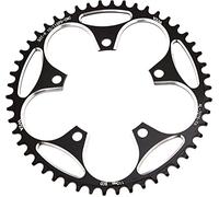 YBEKI Pro 110BCD Chainring 36-58T | CNC 7075-T6 Aluminium Narrow-Wide Chainwheel for 8-12 Speed Road Bikes | ISO 13041 Certified & EN 14781 UK Road Tested (black, 54T)