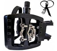 YBEKI Professional SPD/Toe Clip Spin Bike Pedals and Straps for Indoor Exercise Cycling & Peloton/Schwinn/Sunny/Bikes Compatible, 9/16" Axle with Sealed Bearings + 12-Month Warranty