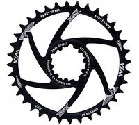 YBEKI SRAM GXP Chainring 30T-38T | 7075-T6 Aluminum Narrow-Wide Eagle Tooth MTB Chainwheel | 3mm/6mm Offset | 60-80g Ultra-Light | Hard Anodized Black | Compatible with XX1/X01/NX/GX/X9 Cranksets