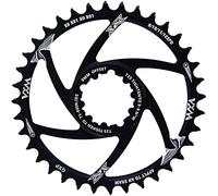 YBEKI SRAM GXP Chainring 30T-38T | 7075-T6 Aluminum Narrow-Wide Eagle Tooth MTB Chainwheel | 3mm/6mm Offset | 60-80g Ultra-Light | Hard Anodized Black | Compatible with XX1/X01/NX/GX/X9 Cranksets