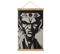 YBEL Afro Samurai Anime Scroll Poster Fabric Picture Art Wood DIY Frame Hanging Print Hanger For Room Decor Oil Canvas Kit Gift