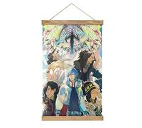 YBEL Anime Dramatical Murder Scroll Poster Fabric Picture Art Wood DIY Frame Hanging Print Hanger For Room Decor Oil Canvas Kit Gift