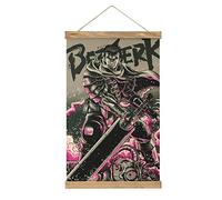 YBEL Berserk Poster Guts Anime Scroll Poster Fabric Picture Art Wood DIY Frame Hanging Print Hanger For Room Decor Oil Canvas Kit Gift